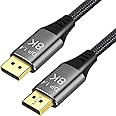 CABLEDECONN 3M 10FT DisplayPort 8K Cable Ultra HD 4K Copper Cord DP 1.4 HBR3 8K@60Hz 4K@144Hz High Speed 32.4Gbps HDCP 3D Sli