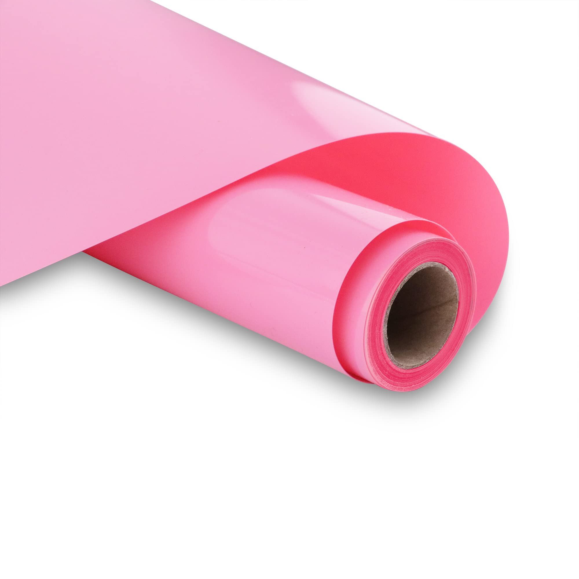 HIKENRI Pink Vinyl Heat Transfer Vinyl Roll 12inx10ft(30.5x305cm) Self Adhesive HTV Permanent Vinyl Pink Iron on Vinyl for Craft Projects,Signs,Scrapbooking,T-Shirt Printing — image 1