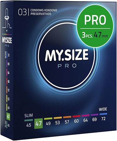 MY.SIZE PRO Condom Size 1 47 mm Tight Fit 3 Pack