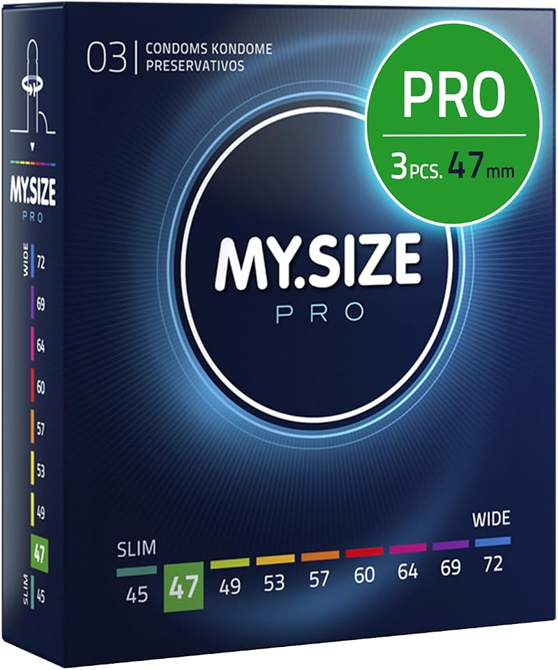 MY.SIZE PRO Condom Size 1 47 mm Tight Fit 3 Pack