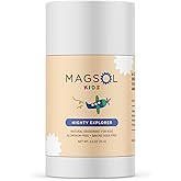 MAGSOL Natural Deodorant for Kids and Teens, Aluminum Free, Baking Soda Free, Magnesium Deodorant for Boys, Gentle for Sensitive Skin, Long Lasting Odor Protection, Mighty Explorer 2.6 oz
