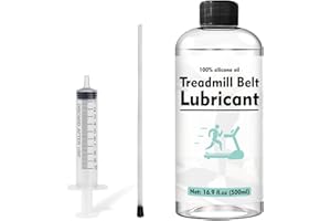 Treadmill Lubricant, 100% Silicone Treadmill Oil Belt Lubes, Easy to Apply Lubricant Oil with Applicator Tube, Suitable for A