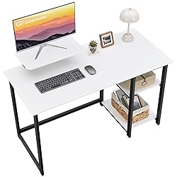 GreenForest Computer Desk with Monitor Stand and