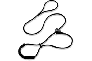 Fenrir Figure of 8 Dog Lead Stops Pulling for Medium/Large Dogs Comfortable padded nose support, spring loaded stopper 190cm