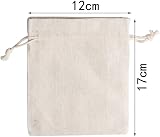 Kuou 12Pcs Burlap Bags 12x17cm Drawstring Jute Gift Bags Reusable view 3