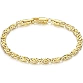OR OLD RUBIN 14K Gold Bracelets for Women Gold Bracelet for Womens Bracelets Dainty Cuban Chain Bracelet for Women 6.5/7/7.5/8/9in