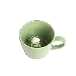 DIHOclub Frog Coffee Cup Hidden 3D Animal Inside