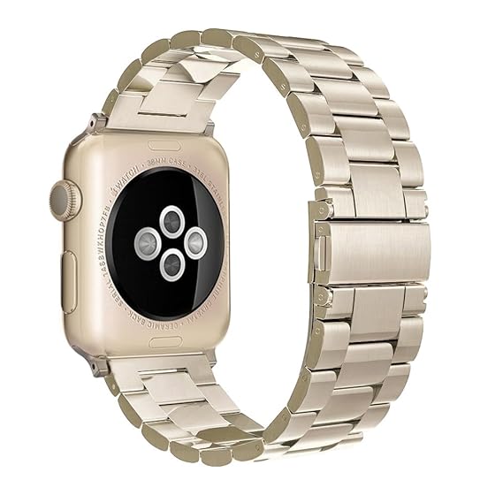 Simpeak für Apple Watch Armband 38mm (40mm Series 4), Uhrenarmband Edelstahl Ersatz delstahl Schlaufe SmartWatch Armbänder mi