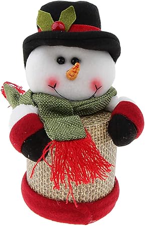 Amazon クリスマス ギフトボックス リネン キャンディ お菓子 収納 ストレージ コンテナ ３タイプ選べ 雪だるま クリスマス雑貨 おもちゃ