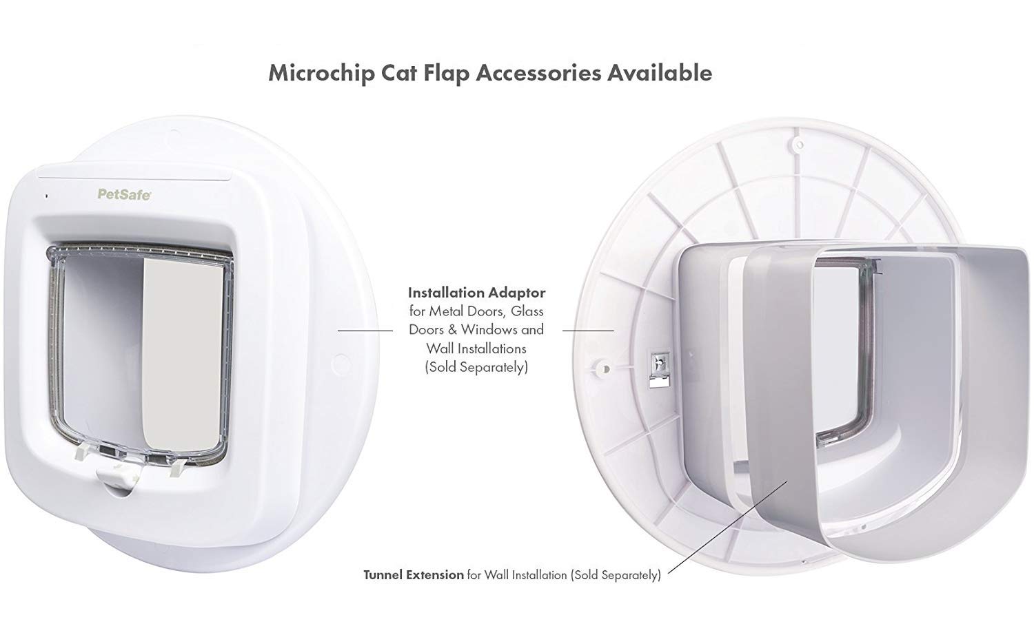 PetSafe Microchip Cat Door Installation Adaptor, Easy Install into Glass or Metal Doors and Walls