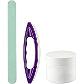 CXYNDFA Nail Buffer Shine Kit with Fingernail Shiner | Buffing Cream for Natural Nails - Professional Manicure Pedicure Set