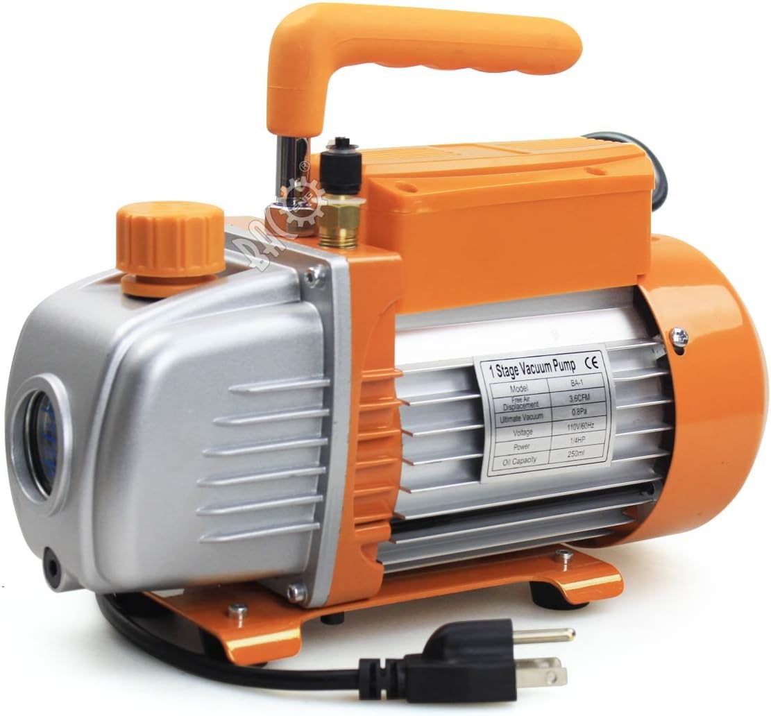 BACOENG 3 Gallon Vacuum Chamber Kit with 3.6 CFM 1 Stage Vacuum Pump HVAC - - 