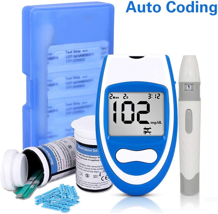 Diabetes Test Kit, Blood Sugar Tester with Test Strips X 50