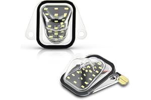 Asgohme LED License Plate Lights Bright White Tag Lamp Assembly Replacement Compatible with 2007 2008 2009 2010 2011 2012 2013 2014 Chevy Suburban Tahoe GMC Yukon Cadillac Escalade ESV, Pack of 2