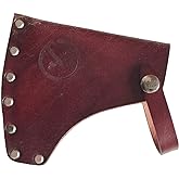 Leather Hatchet Sheath Axe Head Cover Protector with Secure Snaps, Heavy Duty Camping Axe Guard for Outdoor Hiking Camping Survival 1Pcs