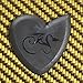 Faux Dragon's Heart Guitar Picks Variety Pack (6) - Red, White, Gray | 300 Hours of Durability | 2.5mm Thick