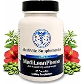 MediVite Supplements MediLeanPheno – Weight Management & Metabolism Boost – Reduce Appetite and Cravings for Clinically Proven Weight Loss – Fat Burner – No Side Effects – 30 Servings