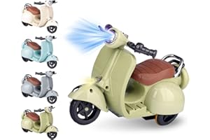 GENERIC Accessories for LABUBU - Doll Scooter Toy for Labubu with LED Lights and Music, Cute Motorcycle Toy for Labubu, Decorative Desktop Ornament for Labubu Collectors