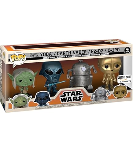 Amazon.com: Funko POP! 4 Piece Star Wars Pop 4 Star Wars New