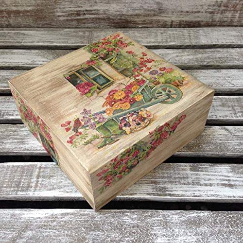 Caja cuadrada mediana: Amazon.com.mx: Handmade