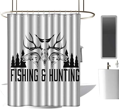 Amazon Com 3d Shower Curtains Hunting Decor Hunting And Fishing
