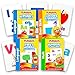 Playskool Flash Cards  - 4 Sets of Flash Cards (Alphabet, Numbers, Colors and Shapes, First Words) - Packaging May Vary primary