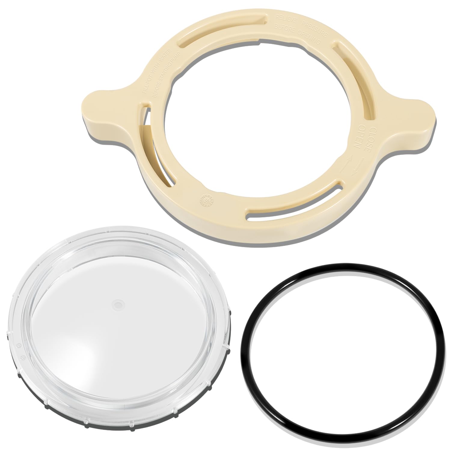 Photo 1 of Ussuray 350090 Cam Clamp & 350091 Cover Lid Replacement for Pentair SuperFlo and Sta-Rite SuperMax Inground Pool/Spa Pumps - Includes O-Ring, Pool Pump Locking Ring