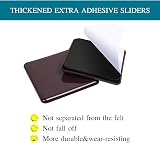 Ezprotekt 2.5 inch Furniture Sliders for Carpet 16 pcs Brown Self-Adhesive view 3
