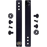 IWB Soft Belt Loops - w/Heavy Duty Rubberized Nylon Pull-The-Dot Security Snaps & Mounting Hardware - Holster Loops for IWB Carry - (Fit 1.25" to 2.00" Belts (Adjustable) - (Multi Colors)