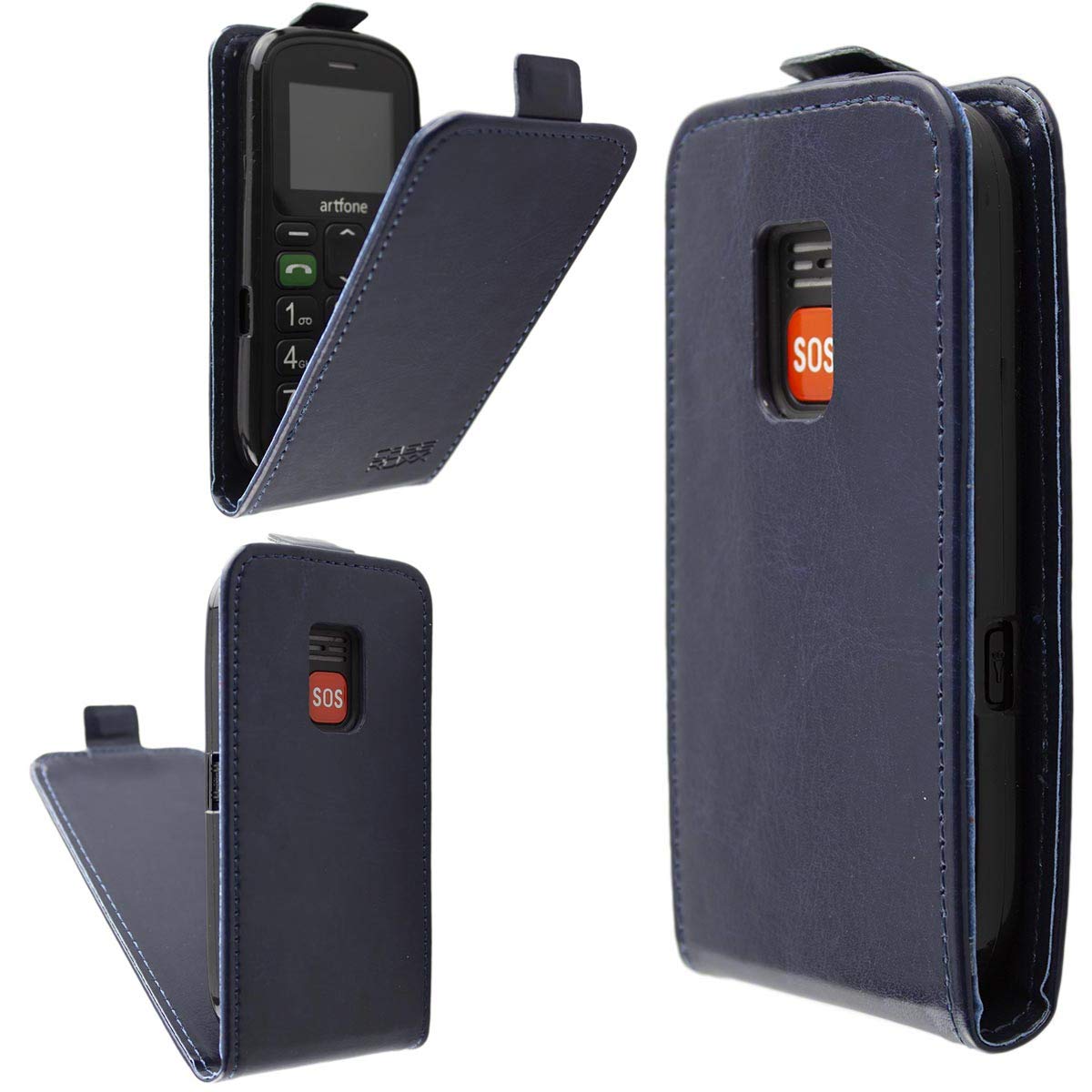 caseroxx Flip Cover for Artfone CS181, Case (Flip Cover in blue)