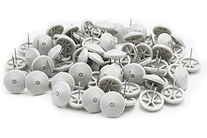 Pacaba 1000 Pieces Metal EAS Security Tags Pins,Silver Push Pins Use in Retail Clothing Shoes Jewelr Handbags Sunglasses, Works with Anti-Theft Equipment Checkpoint (16mm-Cap)