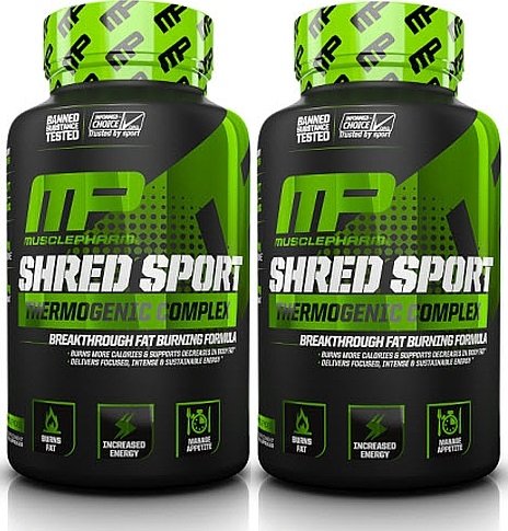 Muscle Pharm Shred Sport 60 Capsules (2 Pack) (Best Superset Workout For Fat Loss)