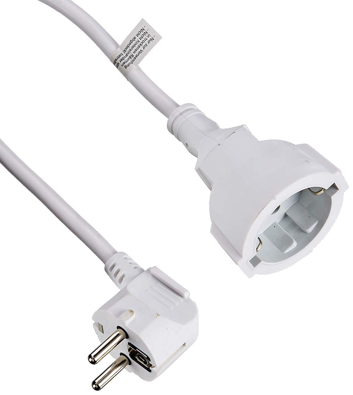 Vivanco - Extension Cable (Plug Type Schuko) 2,0 m white
