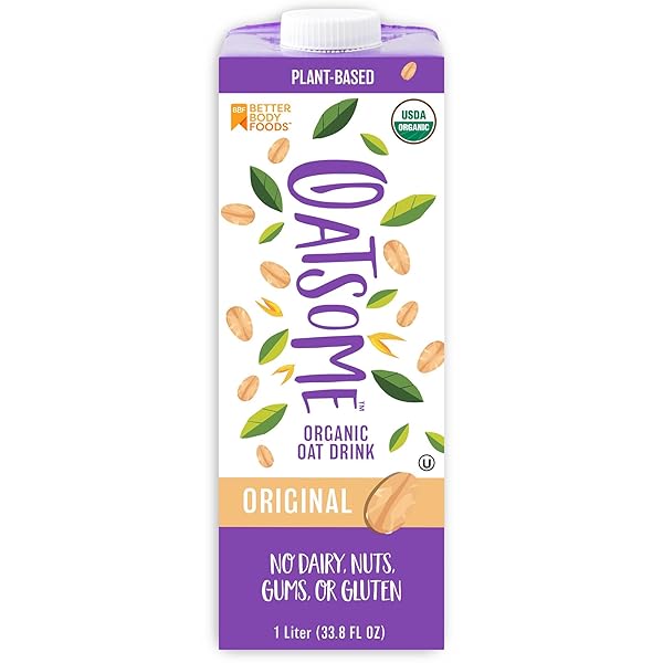 OATSOME ORGANIC OAT MILK, 1-LITER CARTON, REGULAR, 33.8...