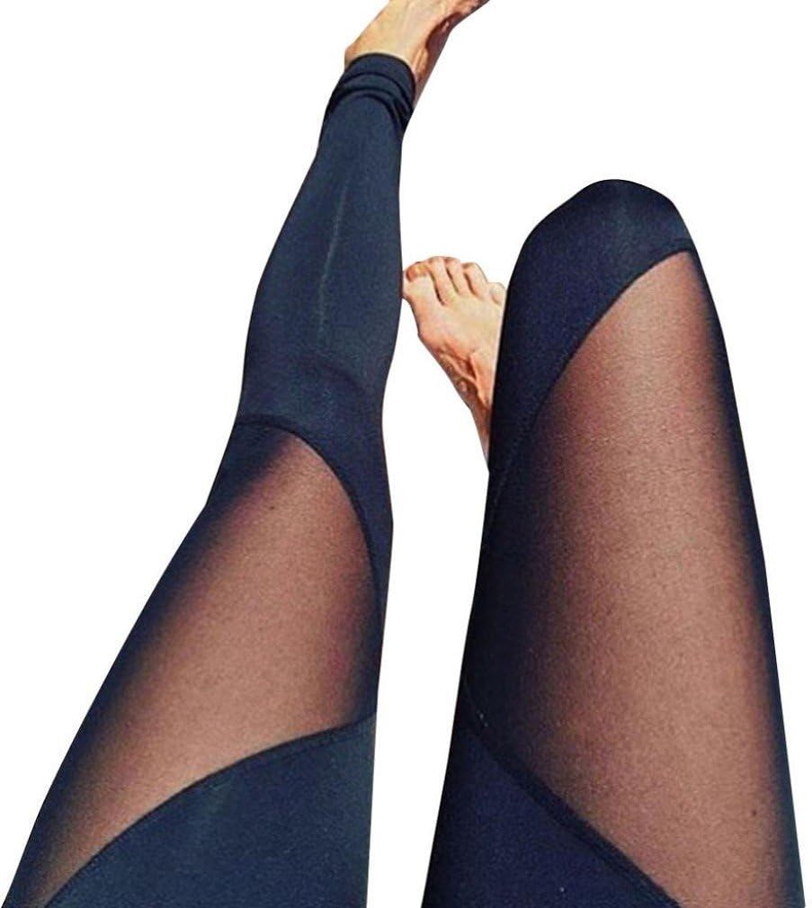 Tefamore Women Waist Yoga Fitness Leggings Running Gym Stretch Pants