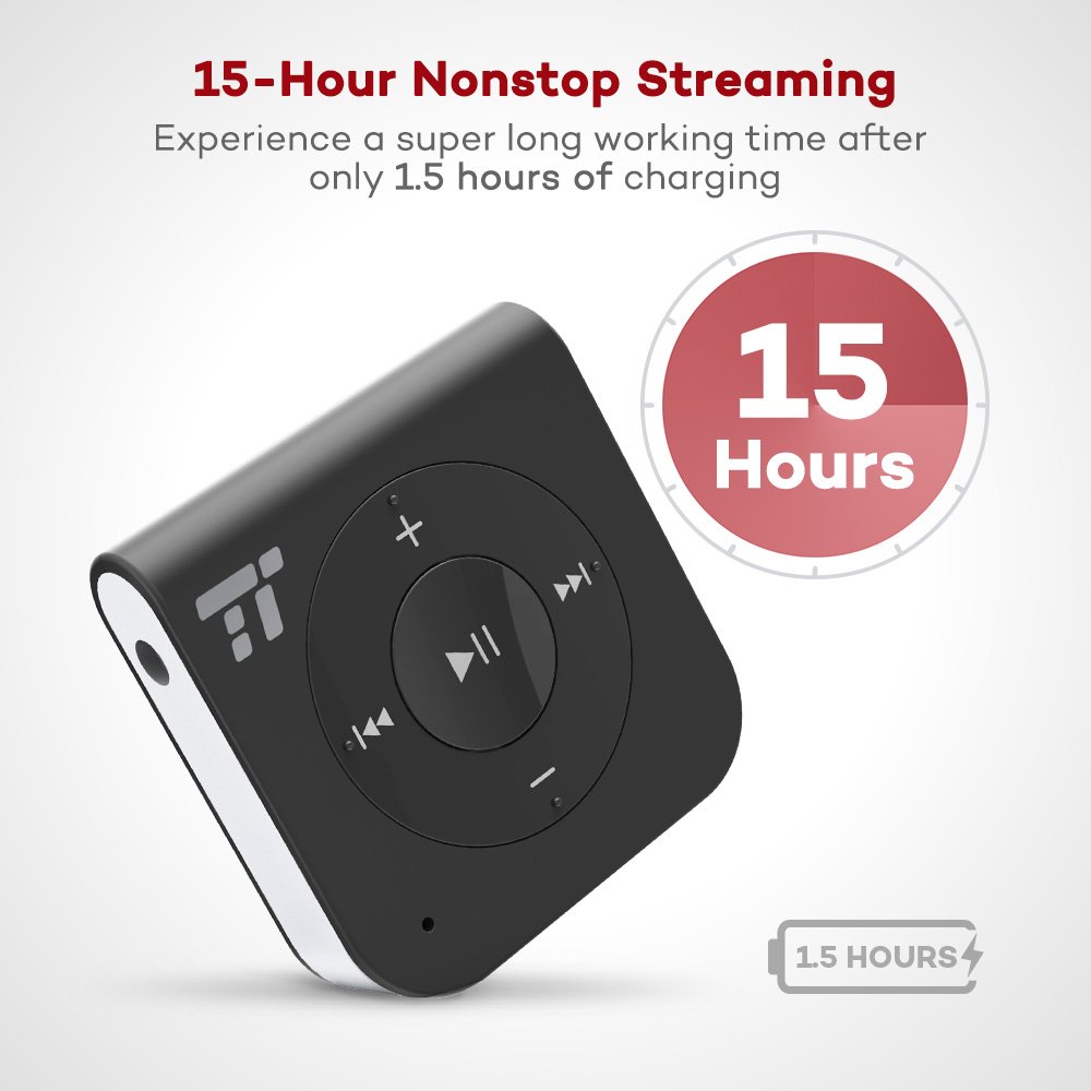 TaoTronics 15 Hour Bluetooth Receiver/Bluetooth Car Kit, TaoTronics