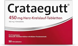 Crataegutt 450 mg Herz-Kreislauf-Tabletten – Pflanzliches Arzneimittel zur Unterstützung der Herz-Kreislauf-Funktion – 200 Filmtabletten