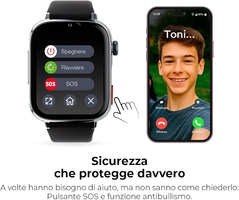 SaveWatch Plus 2 | Smartwatch per Bambini con Localizzatore GPS — foto 5 di 8