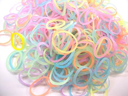 Amazon ルームバンド 夜光ミックス シリコンゴム 2400個 Loom Bands 手作り カラフルルーム ゴムバンドブレスレット補充パック Loom Bands Refill Pack メイキングトイ おもちゃ