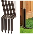 Goyappin Fence Post Repair Kit - Heavy Duty Metal Brackets For Rotten/Leaning Wood Or Concrete Posts
