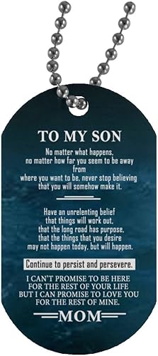 mom to son dog tags