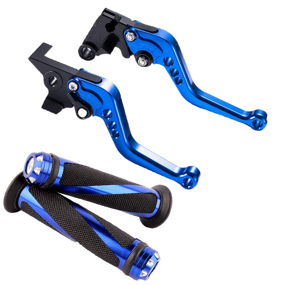 Brake Clutch, for Kawasaki Z250sl 2016-2017, Ninja 250r 2008-2012, Ersys 300x 2017 2018 Krace Motorcycle Clutch Brake Pad Set 22mm Rubber Grip Handle