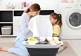 SAMMART 42L Collapsible Laundry Basket Foldable Storage Container Black view 3