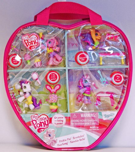My Little Pony Ponyville 4 pack - Pinkie Pie, Scootaloo, Starsong & Sweetie Belle w/ accessories