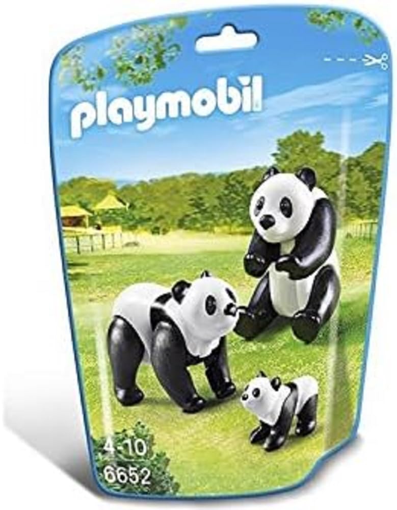 Playmobil 6652 City Life Panda Family, Fun Imaginative Role-Play, PlaySets Suitable for Children Ages 4+