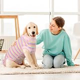 PUMYPOREITY Recovery Suit After Surgery Dog Post Operative Shirt Pink XS view 6