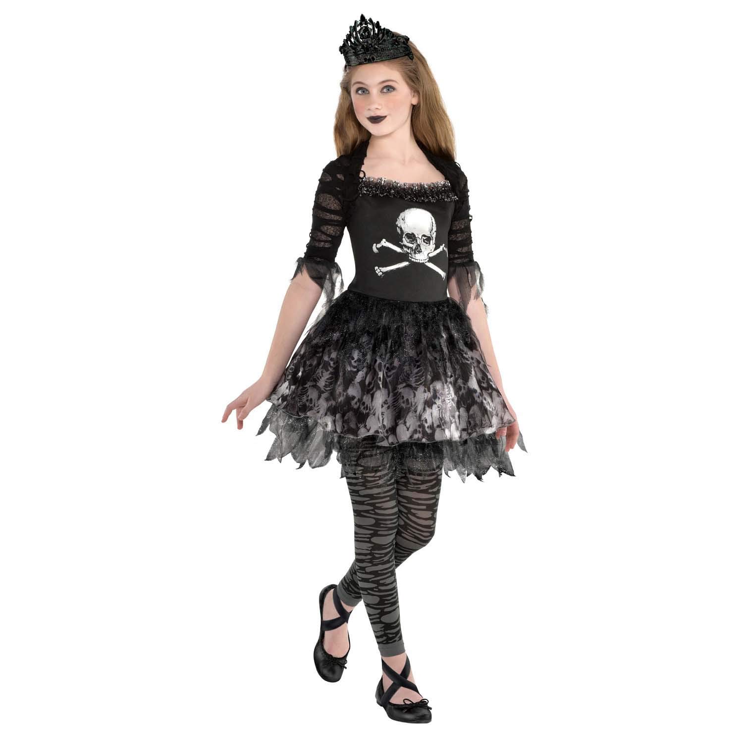 (PKT) (9904990) Child Girls Prima Zomberina Costume (6-8yr)