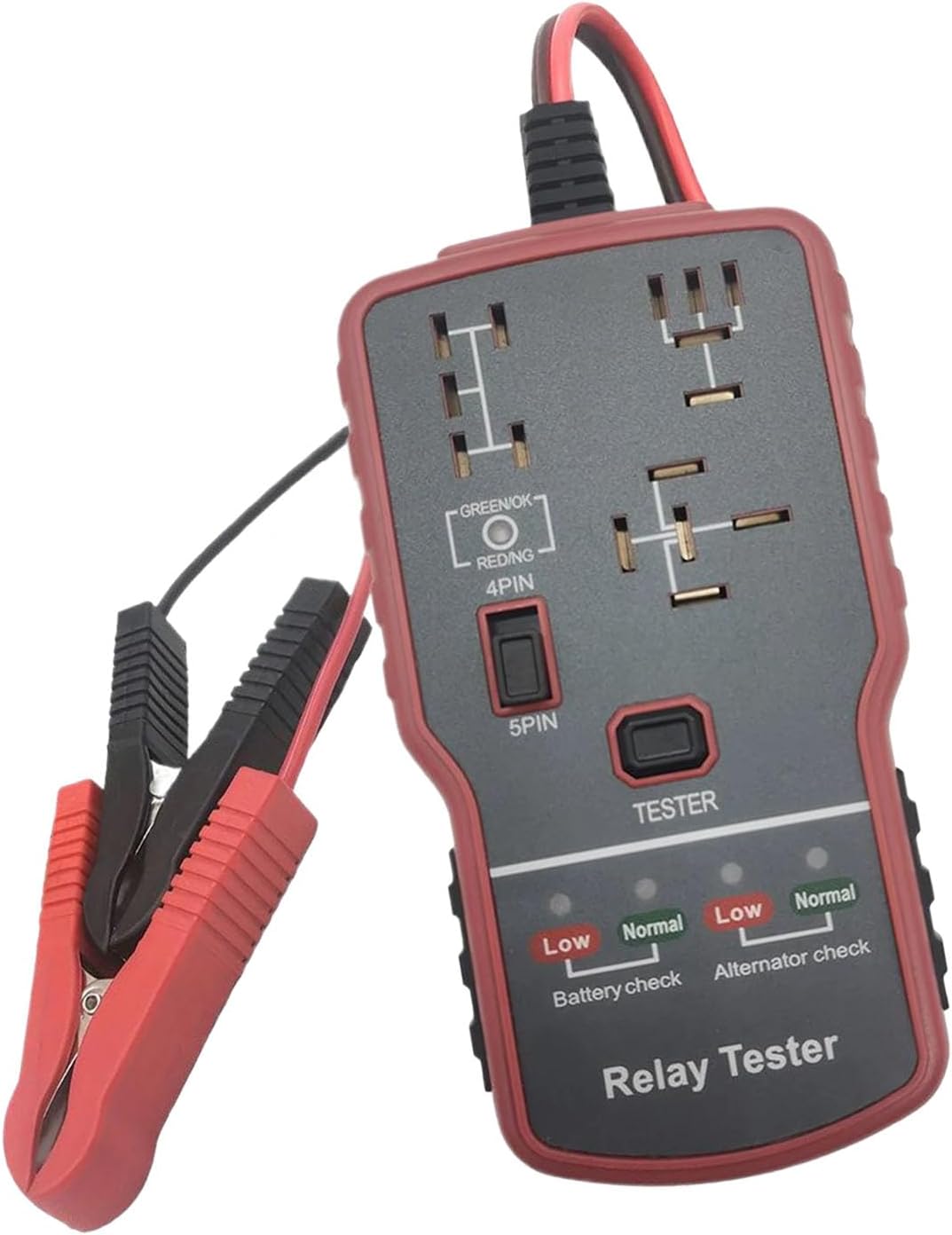 Professional Automotive Relays and Battery Diagnostic Tool Voltages for Quick Fault Detection High Accuracy Tester