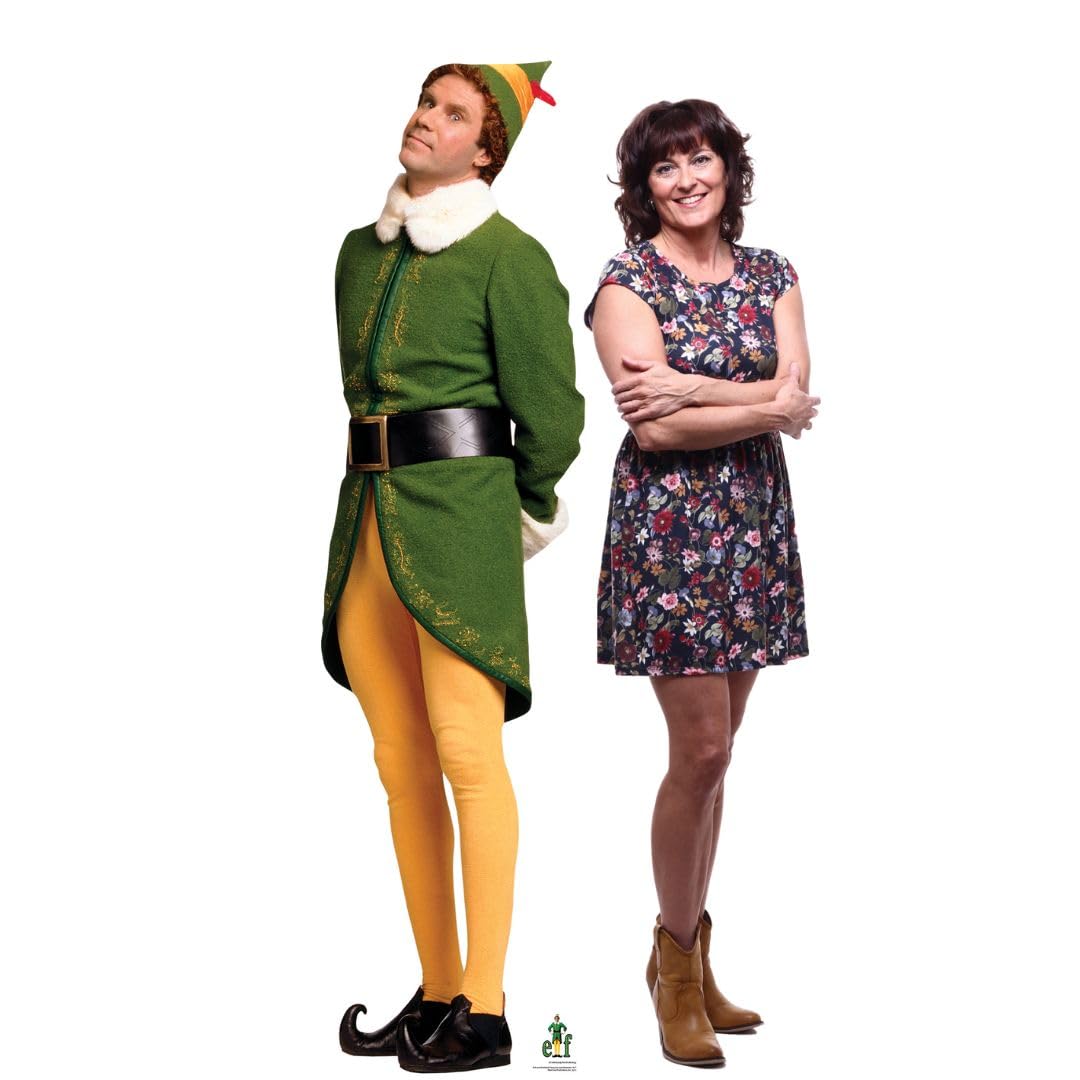 STAR CUTOUTS SC1696 Buddy Elf Waiting For Christmas Lifesize Cardboard Cutout Festive Party Decoration