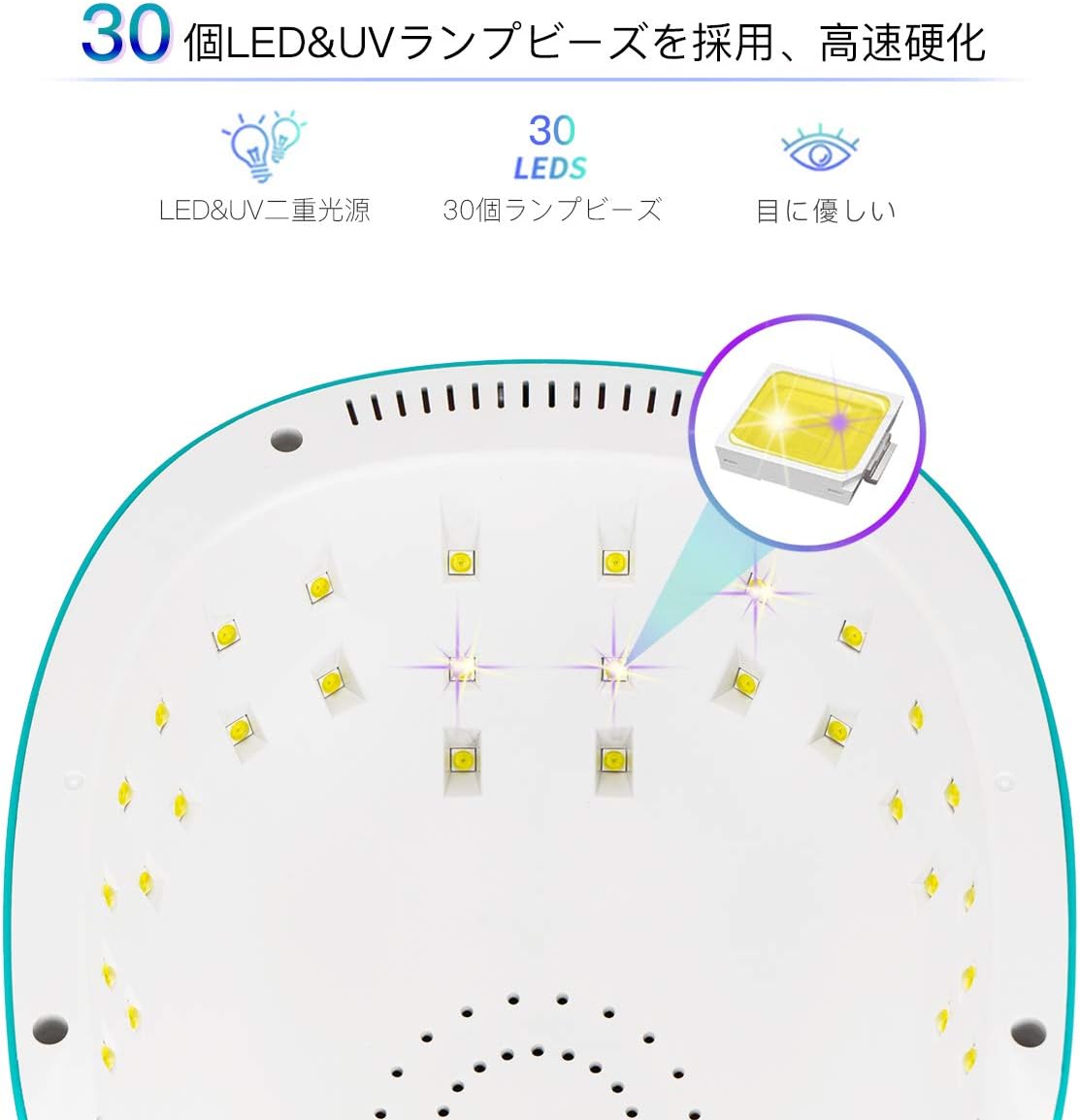 Amazon Findbetter Uvライト レジン用 54w Uvレジン ライト Uv Led ネイルライト 手 足両用 四つタイマー設定 高速硬化 ジェルネイル 硬化用uvライト 1年保証 Findbetter ネイルドライヤー 通販